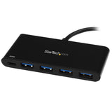 StarTech.com 4 Port USB C Hub with 4 USB Type-A Ports (USB 3.0 SuperSpeed 5Gbps) - 60W Power Delivery Passthrough Charging - USB 3.2 Gen 1 Laptop Hub Adapter - MacBook, Dell