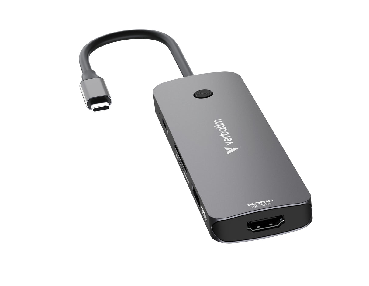 Verbatim CMH-08 USB Type-C 5000 Mbit/s Silver