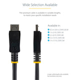 StarTech.com 6ft (2m) DisplayPort 1.2 Cable - 4K x 2K Ultra HD VESA Certified DisplayPort Cable - DP to DP Cable for Monitor - DP Video/Display Cord - Latching DP Connectors