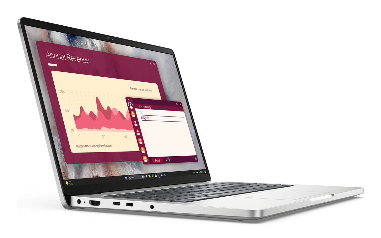 DELL Pro 14 PC14250 Intel Core Ultra 5 235U Laptop 35.6 cm (14") Full HD+ 16 GB DDR5-SDRAM 256 GB SSD Wi-Fi 6E (802.11ax) Windows 11 Pro US English Silver