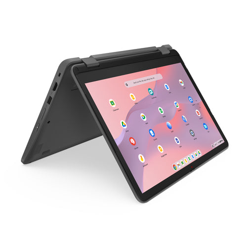 Lenovo 500e Yoga Chromebook Gen 4 Intel® N N100 31 cm (12.2") Touchscreen WUXGA 4 GB LPDDR5-SDRAM 32 GB eMMC Wi-Fi 6E (802.11ax) ChromeOS Grey US English