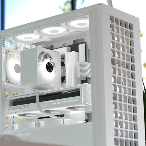 Aerocool D502A Midi Tower White