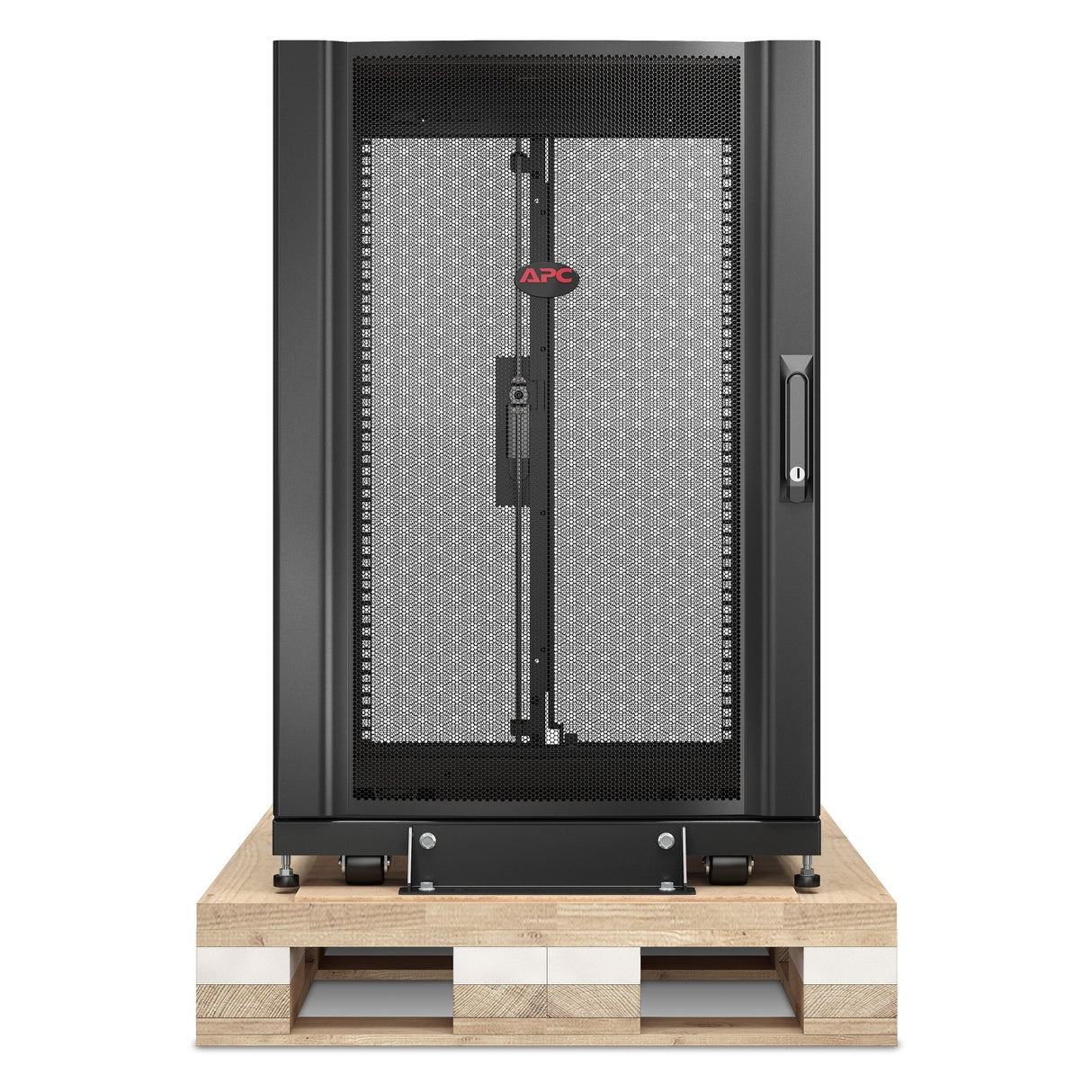 APC NetShelter SX, Server Rack Enclosure, 18U, Shock Packaging, Black, 925H x 600W x 900D mm