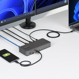StarTech.com Dual-Monitor USB-C Docking Station, DisplayPort, 4K 60Hz, 100W Laptop Charging, 1GbE, Driverless, Multi-Monitor Dock For Windows