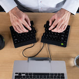 R-Go Tools Ergonomic keyboard R-Go Split Break v2 with break software, ergonomic split keyboard, QWERTY (US), Wired, black