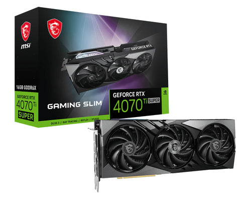 MSI GAMING SLIM GeForce RTX 4070 Ti SUPER 16G NVIDIA 16 GB GDDR6X