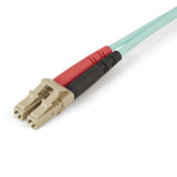 StarTech.com 1m (3ft) LC to LC (UPC) OM4 Multimode Fiber Optic Cable, 50/125µm LOMMF/VCSEL Zipcord Fiber, 100G, Low Insertion Loss - LSZH Fiber Jumper Cord