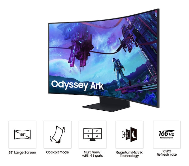 Samsung LS55CG970NNXGO computer monitor 139.7 cm (55") 3840 x 2160 pixels 4K Ultra HD LCD Black