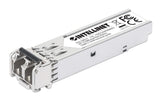 Intellinet Industrial Gigabit Fiber SFP Optical Transceiver Module 1000Base-SX (LC) Multi-Mode Port, 550 m, MSA-compliant for Maximum Compatibility, Silver