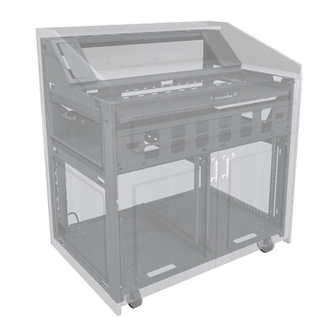Middle Atlantic L5 Series 43 Inch Wide Turret Millwork Drawings and Classic Bronze Hardware Kit