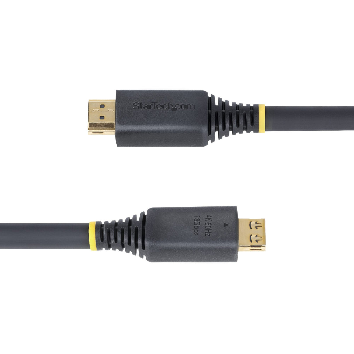 StarTech.com 20ft (6.1m) High Speed HDMI Cable with Gripping Connectors, 4K 60Hz/1440p 144Hz, HDR10/HDCP 2.2/ARC, 18Gbps, UHD HDMI Cord for TV/Monitor/Display, TPE Jacket