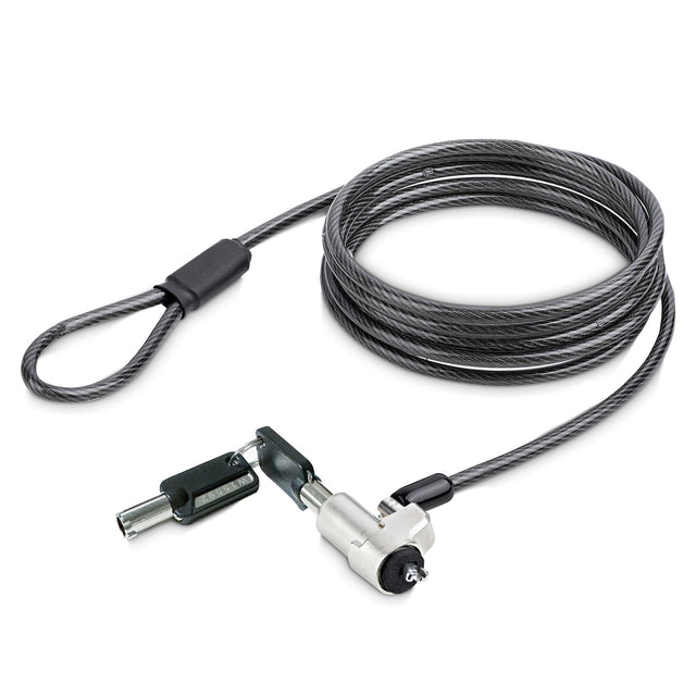 StarTech.com Laptop Cable Lock Compatible With Noble Wedge®; 6.6ft (2m), Anti-Theft Keyed Lock, Security Cable for Dell XPS/Latitude/2-in-1 Notebooks, Cut-Resistant, Steel Cable Lock For Laptop - TAA