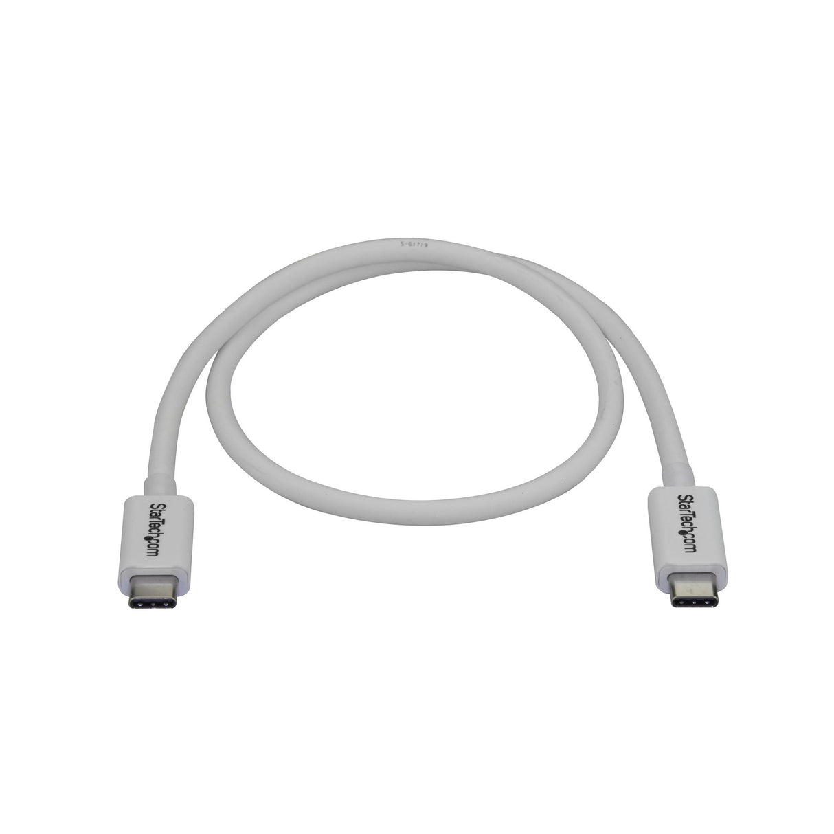 StarTech.com 1.6ft (50cm) Thunderbolt 3 Cable, 40Gbps, 100W PD, 4K/5K, Thunderbolt Certified, Compatible with Thunderbolt 4/USB 3.2/DisplayPort