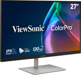 Viewsonic VP Series 27" 120Hz 2K QHD Pantone Validated 100% sRGB & Factory Calibrated Monitor with 90W USB-C