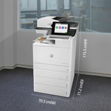 HP Color LaserJet Enterprise Flow LaserJet Enterprise Flow M776z Wireless Multifunction Color Printer, Copier, Scanner; Duplex