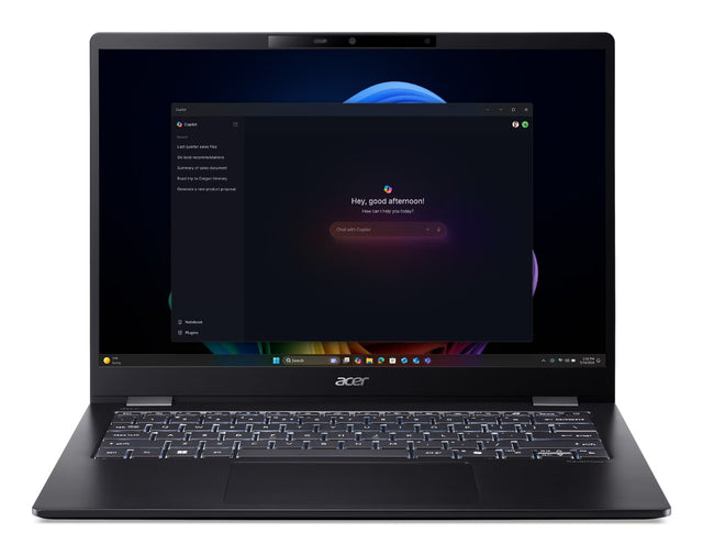 Acer TravelMate P6 14 AI TMP614-54-56PB Copilot+ PC Intel Core Ultra 5 226V Laptop 35.6 cm (14") WQXGA+ 16 GB LPDDR5x-SDRAM 1 TB SSD Wi-Fi 7 (802.11be) Windows 11 Pro Black