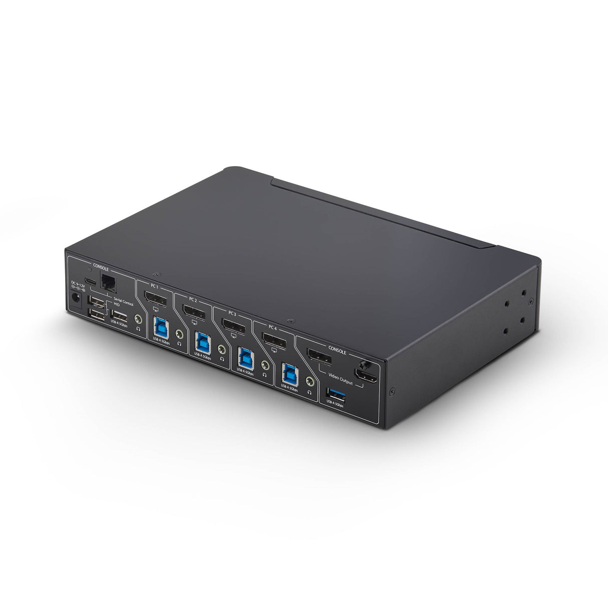 StarTech.com 4-Port DisplayPort KVM Switch with Mouse Roaming and Multi-View / Picture-in-Picture, 4K 60Hz, USB 3.0 (5Gbps) Hub, Hotkey Control, TAA Compliant
