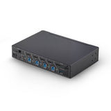 StarTech.com 4-Port DisplayPort KVM Switch with Mouse Roaming and Multi-View / Picture-in-Picture, 4K 60Hz, USB 3.0 (5Gbps) Hub, Hotkey Control, TAA Compliant