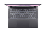 Acer Chromebook Plus 514 CB514-6H-36J2 Intel Core 3 N355 35.6 cm (14") WUXGA 16 GB LPDDR5x-SDRAM 128 GB eMMC Wi-Fi 6E (802.11ax) ChromeOS Grey