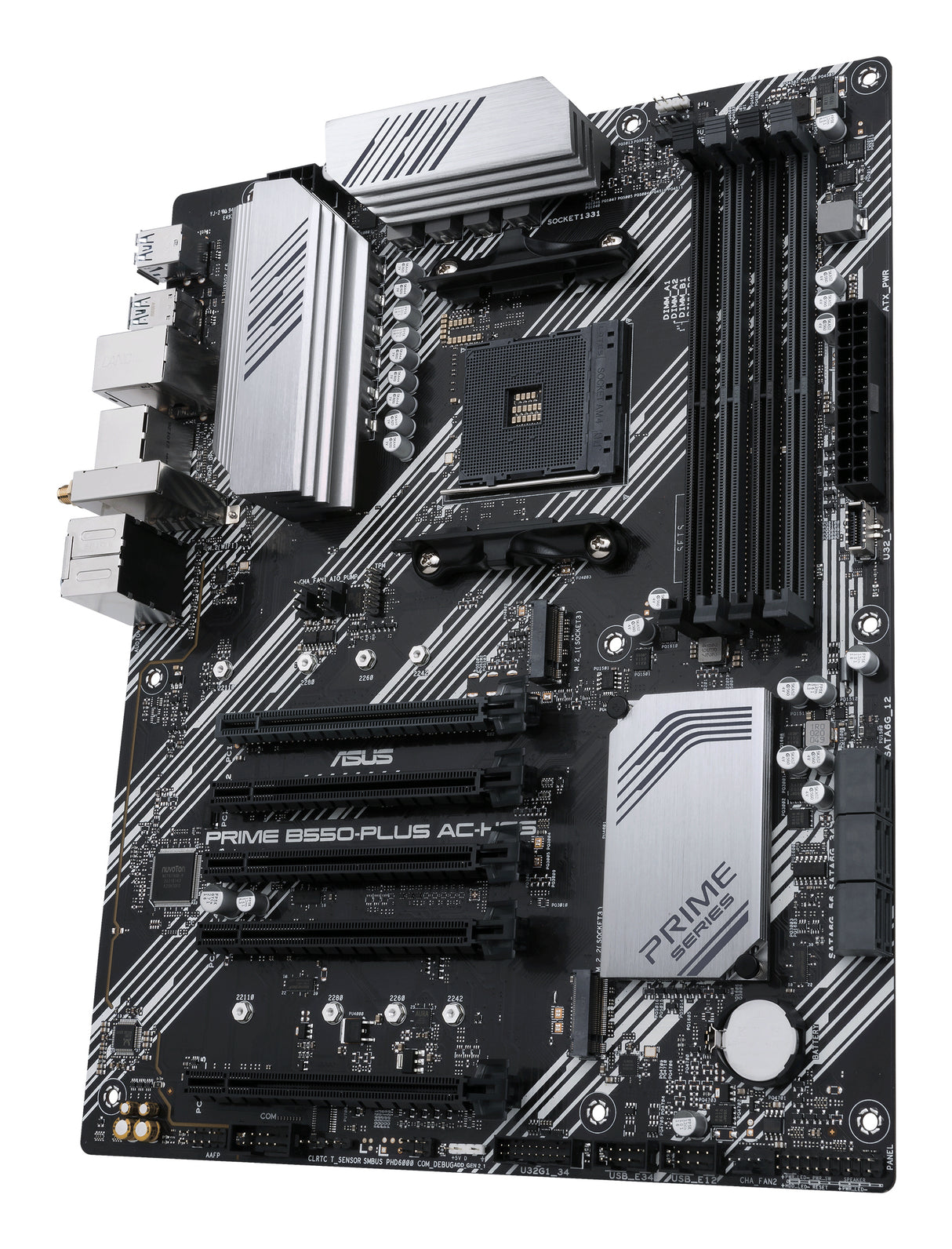 ASUS PRIME B550-PLUS AC-HES motherboard AMD B550 Socket AM4 ATX