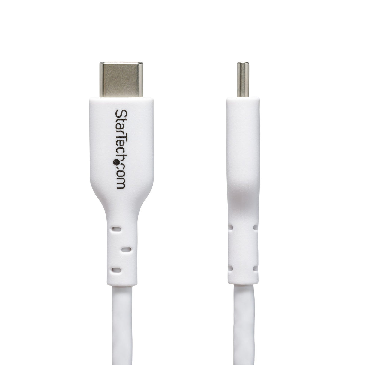 StarTech.com 2-Pack 6ft (1.8m) USB-C Charging Cable, Charge & Sync, 60W (3A) PD, USB 2.0 Laptop Charger Cable, TPE Jacket - White USB C Charging Cord