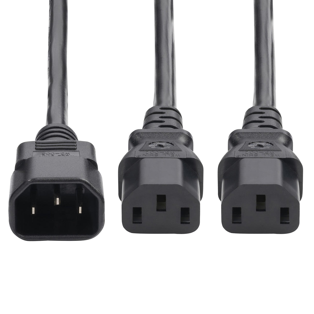 StarTech.com 6ft (1.8m) Power Cord Splitter, C14 to 2x C13 AC Power Cable, 10A 250V, 18AWG, AC Power Cord Splitter, PC Power Supply Cable, TAA Compliant, UL Listed