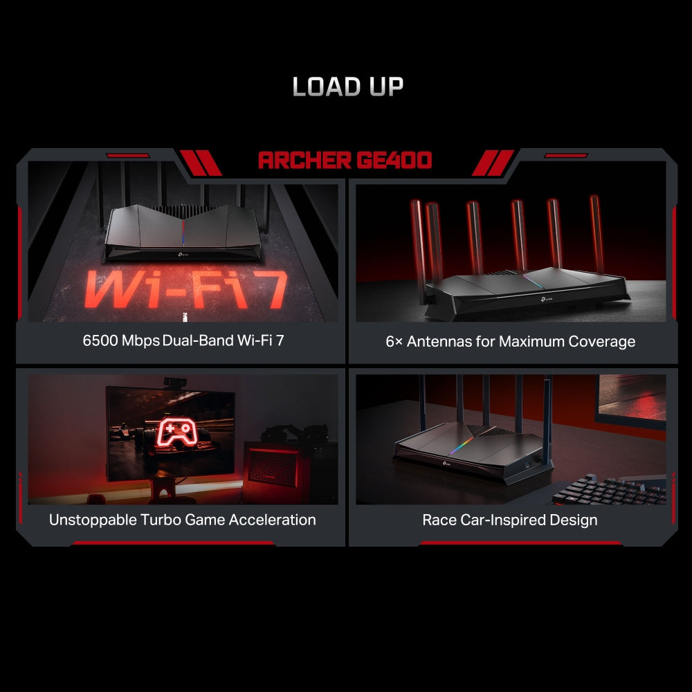 TP-Link Archer BE6500 Dual-Band Wi-Fi 7 Gaming Router