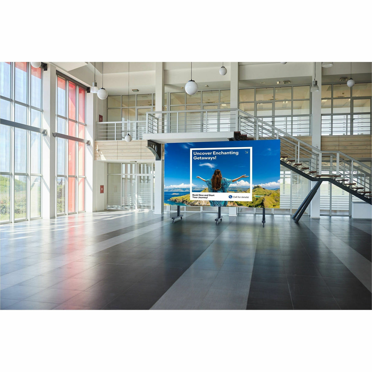 Peerless LEDMTL-2X2 signage display mount 139.7 cm (55") Black