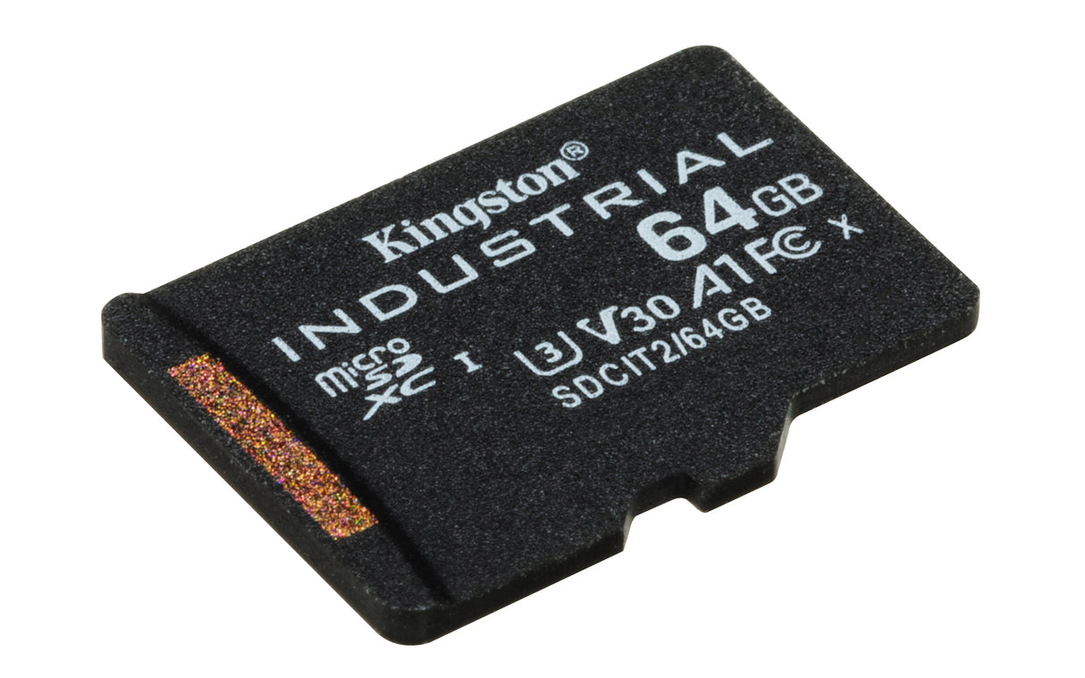 Kingston Technology 64GB microSDXC Industrial C10 A1 pSLC Card + SD Adapter