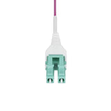 StarTech.com 7m (23ft) LC to LC (UPC) OM4 Multimode Fiber Optic Cable, Erika Violet, 50/125µm, 40G/100G, LOMMF/VCSEL, Uniboot Fiber Jumper Cord, OFNR Riser Rated