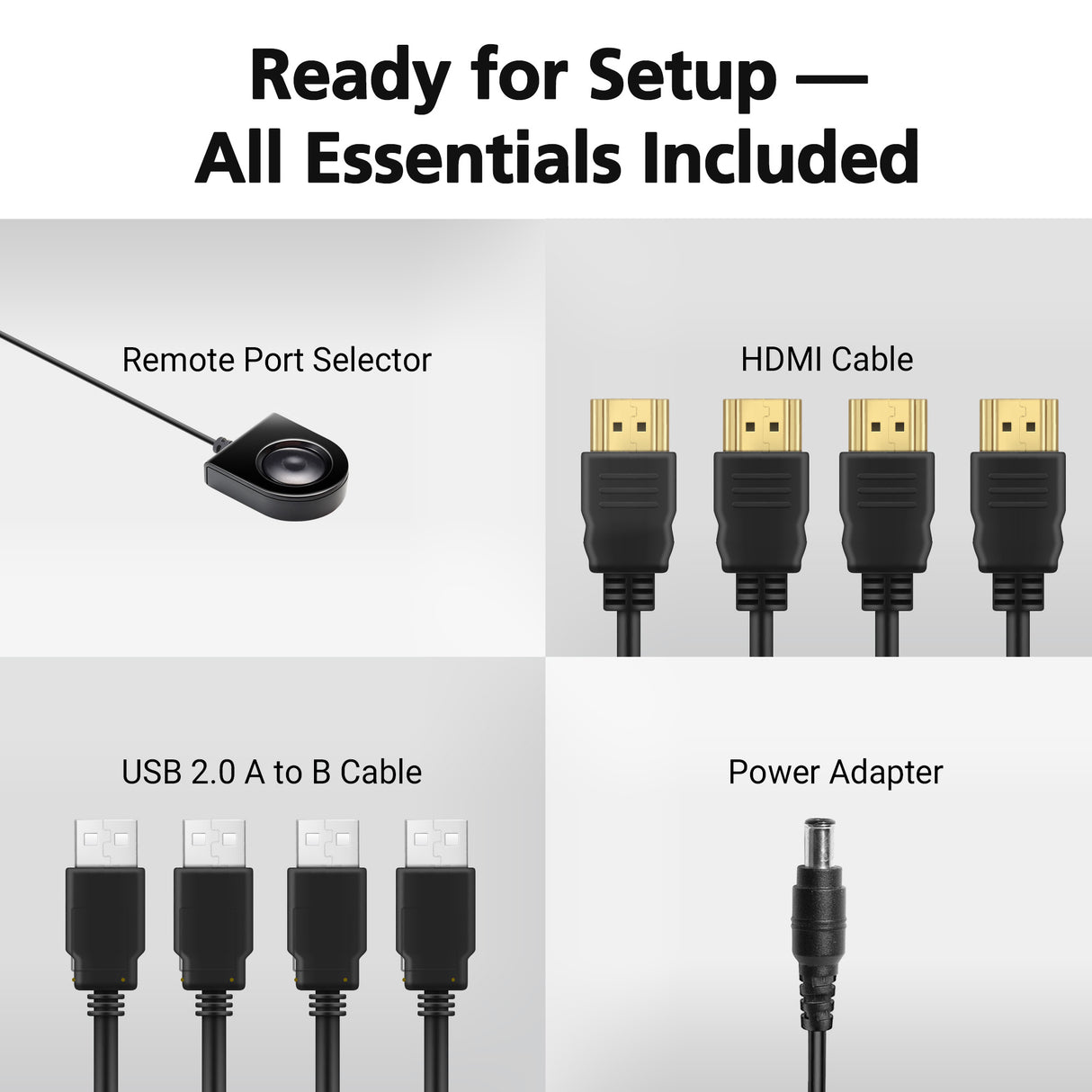 ATEN 4-Port USB 4K HDMI KVMP™ Switch