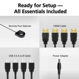 ATEN 4-Port USB 4K HDMI KVMP™ Switch