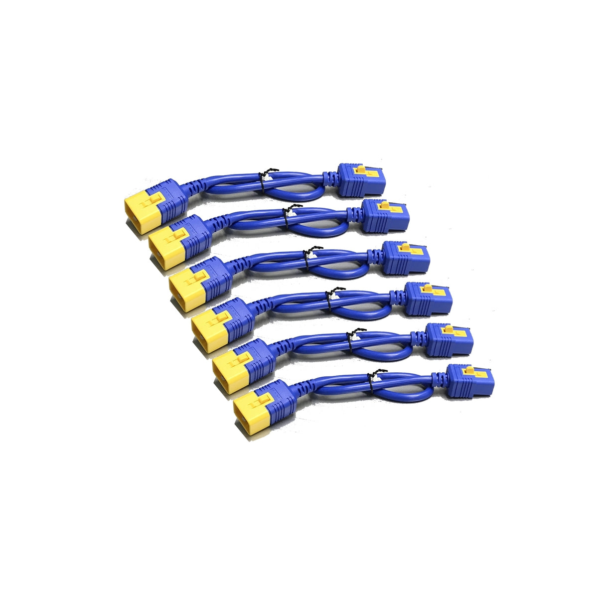 APC Power Cord Kit (6 ea), Locking, C19 to C20, 1.2m, Blue