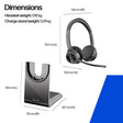 HP Poly Voyager 4320-M Microsoft Teams Certified Headset +BT700 dongle +Charging Stand