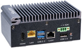 Shuttle Edge PC SPCEL03 , Intel Atom x6413E, 1x HDMI, 2x 2.5G LAN, 1x COM, DIO (4x in, 4x out), 3x USB, 2x M.2, 12-24V, fanless, 24/7, -20... 60°C, incl. VESA & DIN-RAIL mount