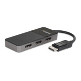 StarTech.com 3-Port DisplayPort 1.4 Splitter, DisplayPort to 3x DP Multi-Monitor Adapter, Triple 4K Computer MST Hub, USB Bus-Powered - Windows Only