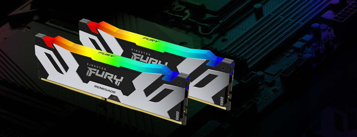 Kingston Technology FURY 96GB 6400MT/s DDR5 CL32 DIMM (Kit of 2) Renegade RGB XMP
