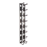 APC NetShelter Cable Management, Vertical Cable Manager, Cable Rings, Set of 8, Black, 55 mm x 766 mm x 85 mm