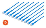 Intellinet 745246 networking cable Blue 1 m Cat6 U/UTP (UTP)