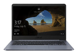 ASUS E406MA-QP2S-CB laptop Intel® Pentium® Silver N5000 35.6 cm (14") HD 4 GB LPDDR4-SDRAM 128 GB eMMC Wi-Fi 5 (802.11ac) Windows 10 Home Grey