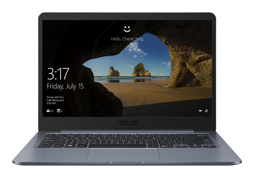 ASUS E406SA-QP2S-CB laptop Intel® Pentium® N3710 35.6 cm (14") HD 4 GB 128 GB eMMC Wi-Fi 5 (802.11ac) Windows 10 Grey