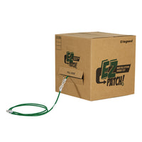 Legrand EZ Patch Box, CAT6 7 ft, Green, Qty 50