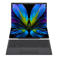 ASUS Zenbook Duo UX8407AA-DS71T-CA Intel Core Ultra 7 355 Hybrid (2-in-1) 35.6 cm (14") Touchscreen 3K 32 GB LPDDR5x-SDRAM 1 TB SSD Wi-Fi 7 (802.11be) Windows 11 Home Grey