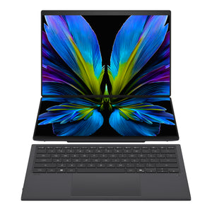 ASUS Zenbook Duo UX8407AA-DS71T-CA Intel Core Ultra 7 355 Hybrid (2-in-1) 35.6 cm (14") Touchscreen 3K 32 GB LPDDR5x-SDRAM 1 TB SSD Wi-Fi 7 (802.11be) Windows 11 Home Grey