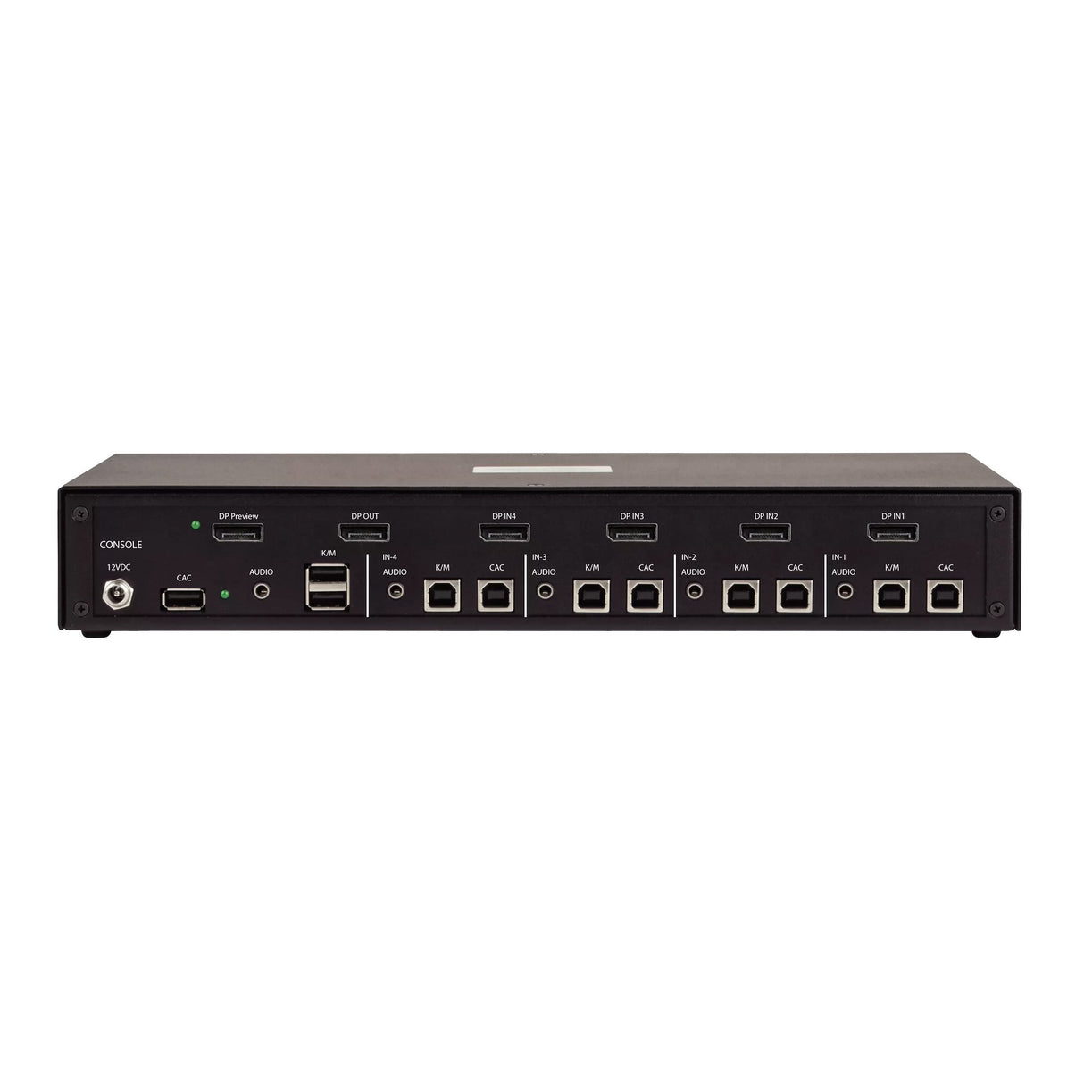 StarTech.com Secure 4-Port KVM Switch, DisplayPort, 4K 60Hz, NIAP 4.0 Desktop KVM, Multi-View Preview Screen, CAC, Metal Housing, Made in the USA