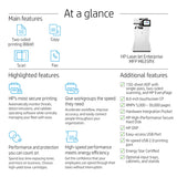 HP LaserJet Enterprise M635fht Multifunction Black and white Printer, Ethernet Only; Copier, Scanner