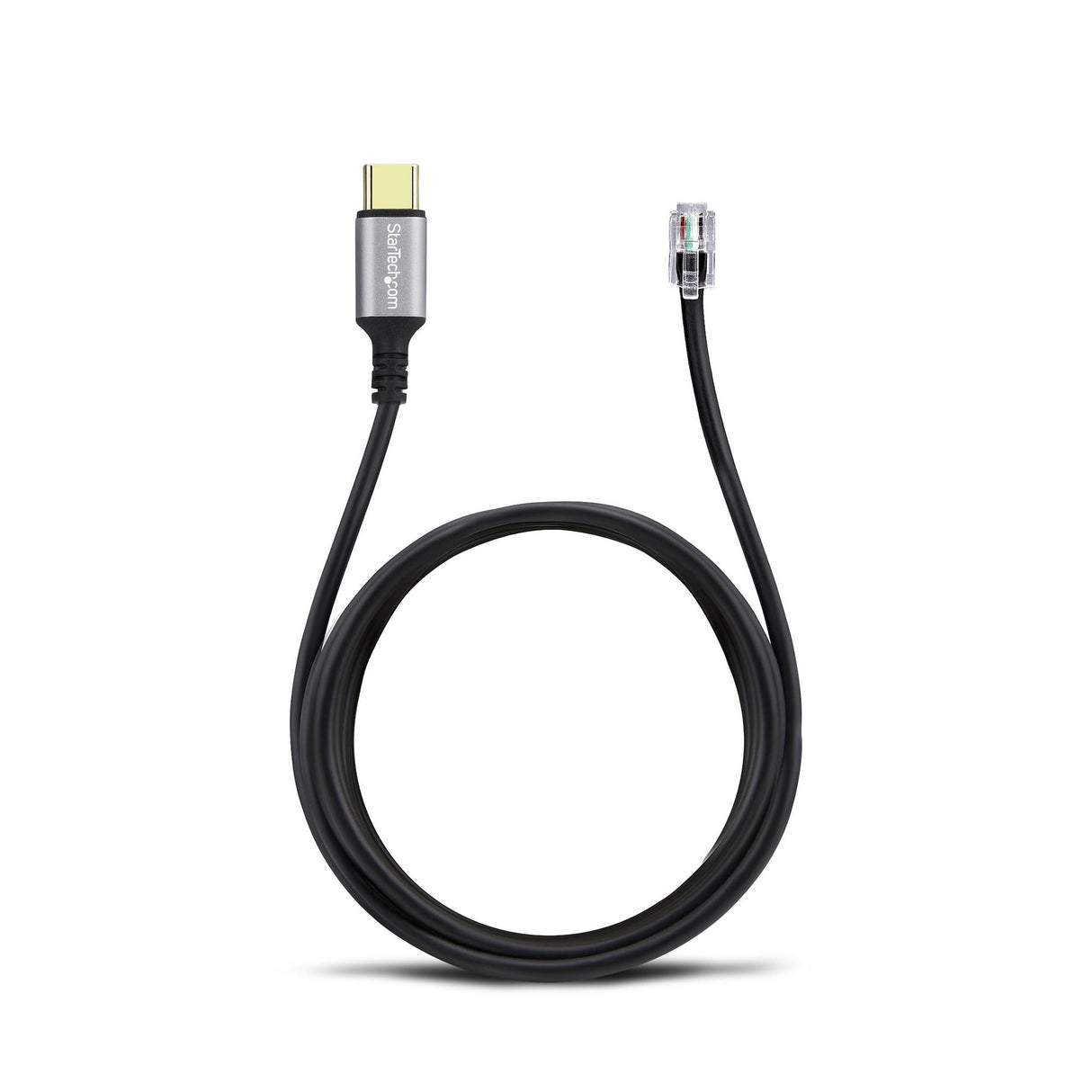 StarTech.com USB-C to RJ9 Adapter for Office Phone Handset or Wired/Wireless Headset, Use Existing Landline Hardware, 6ft/1.8m, For Laptop/Desktop Computer/Mobile