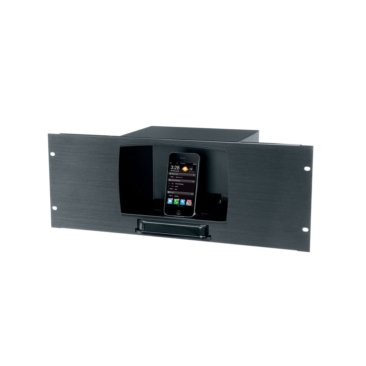 Middle Atlantic 4 RU Custom Media Shelf, 7 Inches Deep, Textured