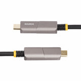 StarTech.com 50ft (15m) USB-C to HDMI 2.0 Active Optical Cable (AOC), 4K 60Hz, CL3 Rated, Unidirectional USB Type-C to HDMI Adapter Cable