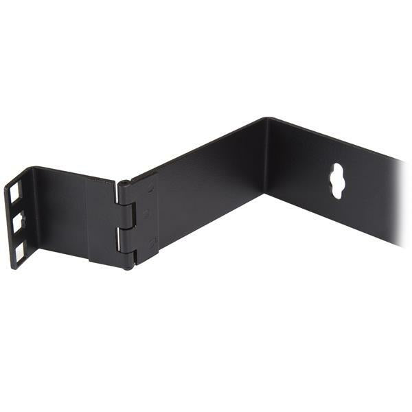 StarTech.com 1U Hinged Wall Mount Patch Panel Bracket - 6 inch Deep - 19" Patch Panel Swing Rack for Shallow Network Equipment- 17lbs